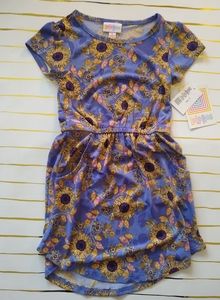 LuLaRoe Girls Mae Dress Size 4 NWT